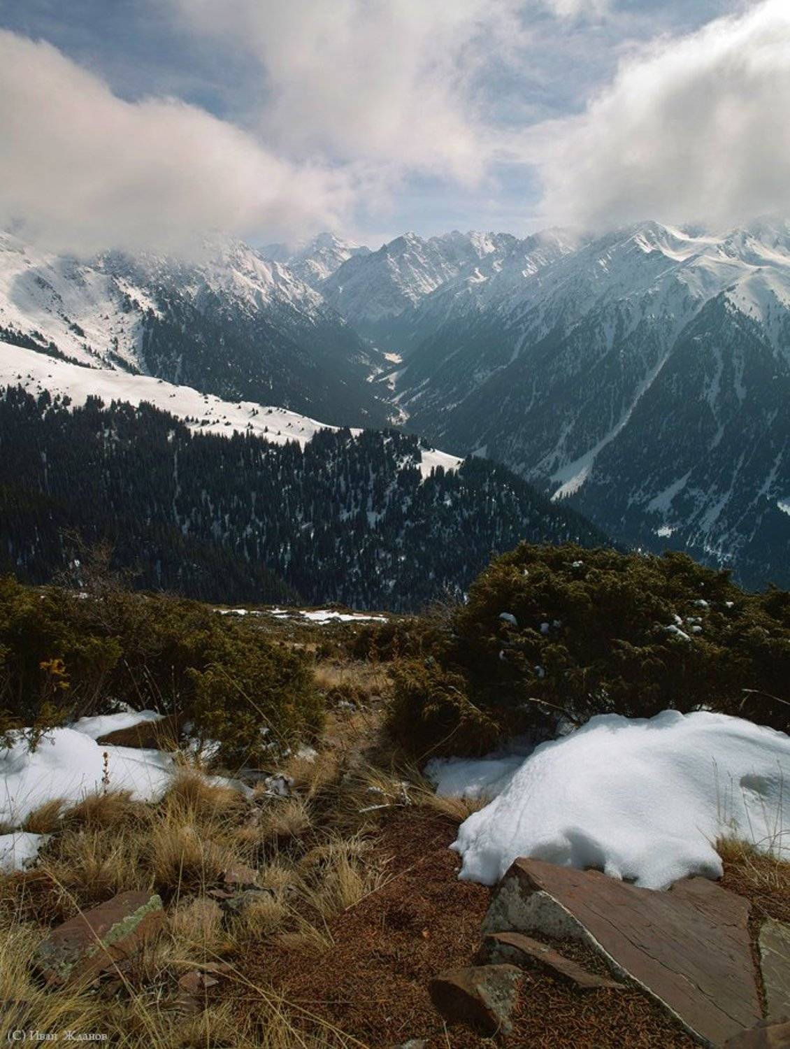 горы, киргизия, тянь-шань, каракол, весна, Иван Жданов