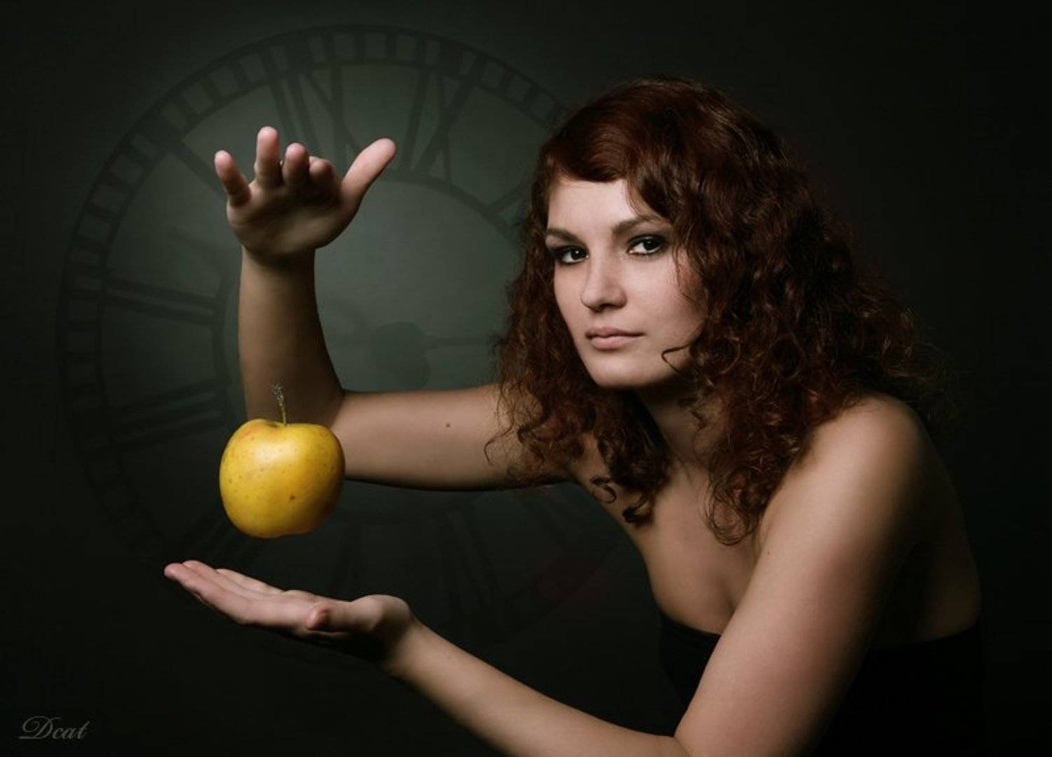 it's, time, for, magic, магия, девушка, время, чудес, яблоко, Darn Cat