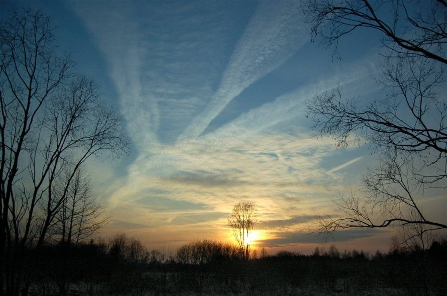 закат, небо, sevat