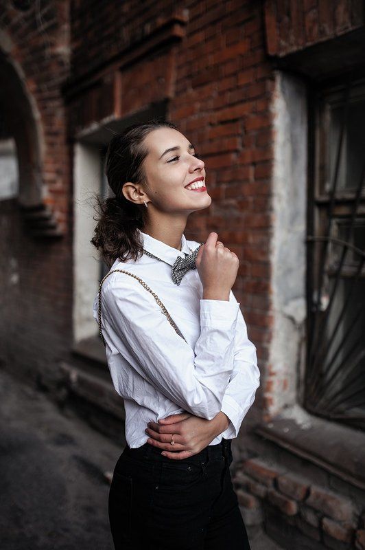 Girl, Portrait, Пленэр, Портрет, Портрет девушки, Улица Даша фото превью