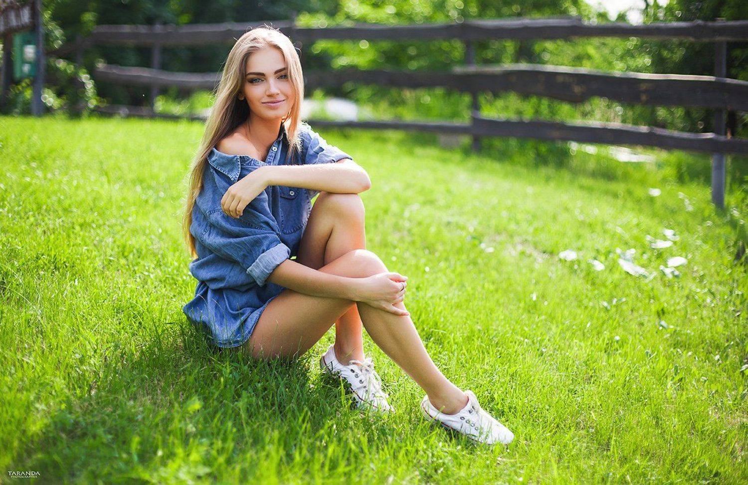 Countryside, Cute, Girl, Green, Lake, Portrait, Relax, Summer, Тарас Таранда