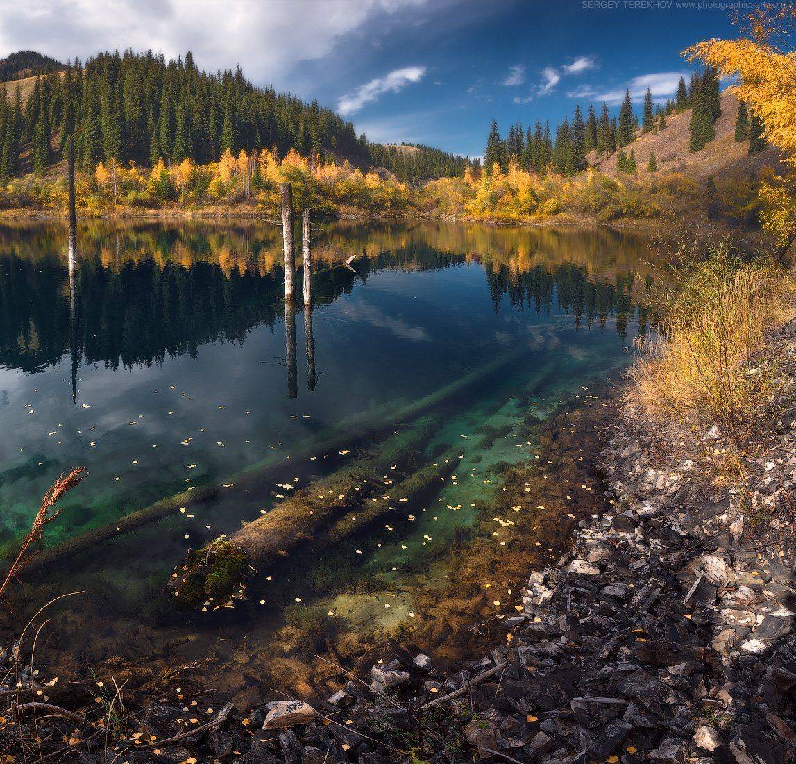 Казахстан, Коянды, Озеро Каинды, Сергей Теректы