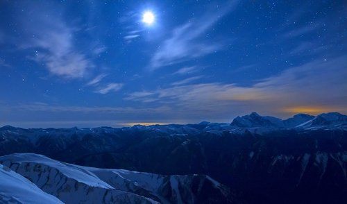 Лунная ночь на Кавказе