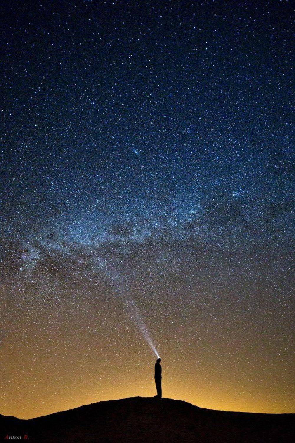 Long exposure, Longexposure, Milky way, Night, Stars, Автопортрет, Звезды, Млечный путь, Ночной пейзаж, Ночь, Силуэт, Антон Бондаренко