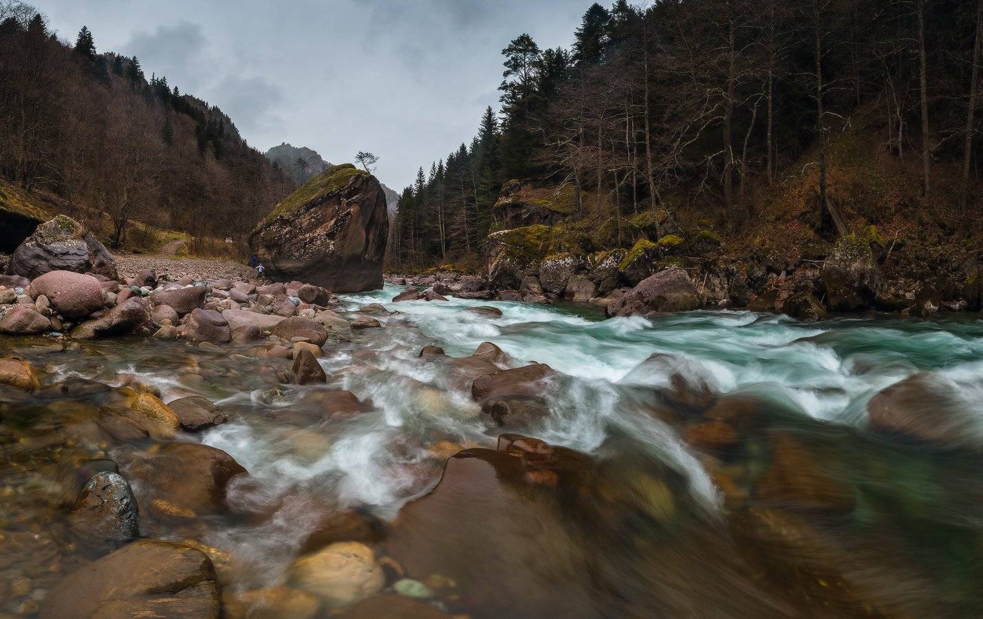 западный, кавказ, большая, лаба, ноябрь, Николай Мысливцев