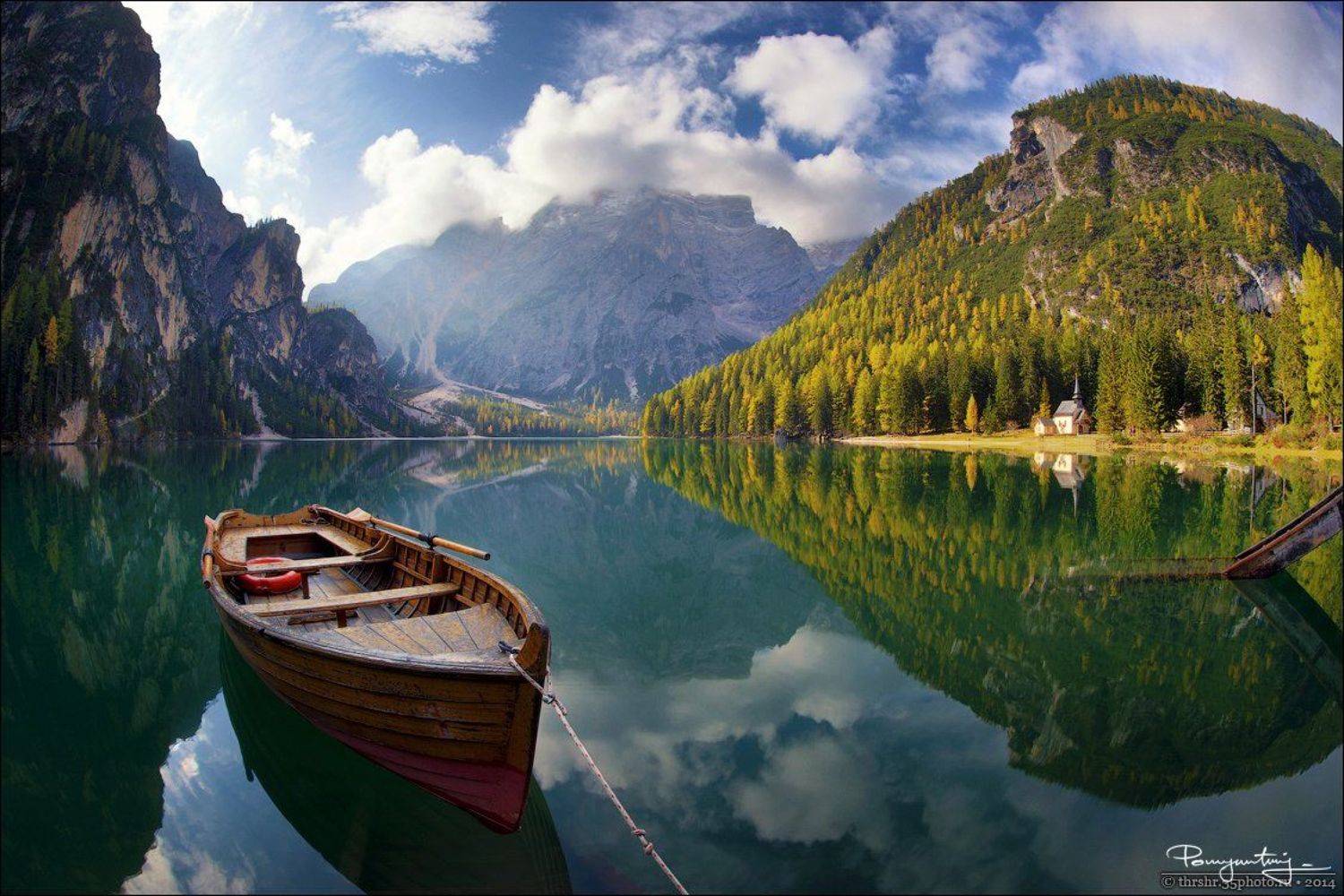 alps, boat, braies, dolomites, italy, lake, south, sunny, tyrol, Andrew Thrasher