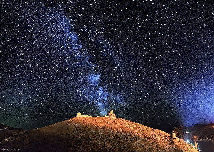 Астрофото, Астрофотография, Балаклава, Крым, Крымские горы, Панорама, Александр Трашин