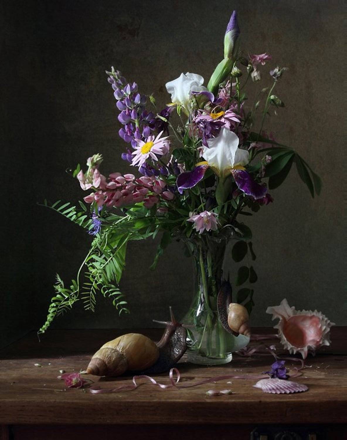 Ахатины улитки цветы, Елена Татульян