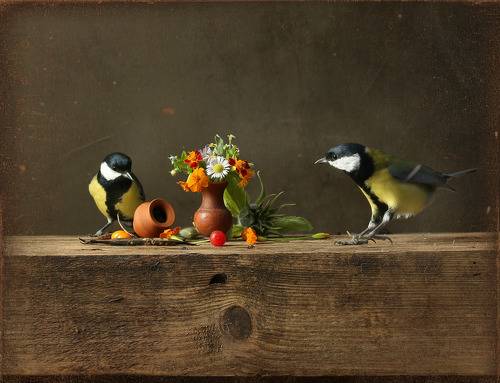 Натюрморт с упавшим кувшином