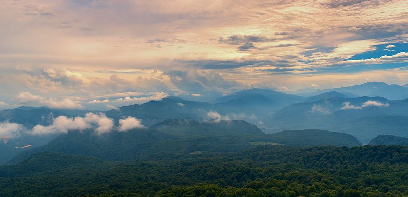 адыгея.горы.кавказ.панорама гор Адыгея фото превью