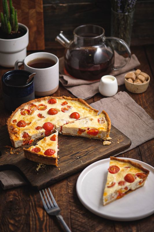 Тарт с курицей и черри фото превью