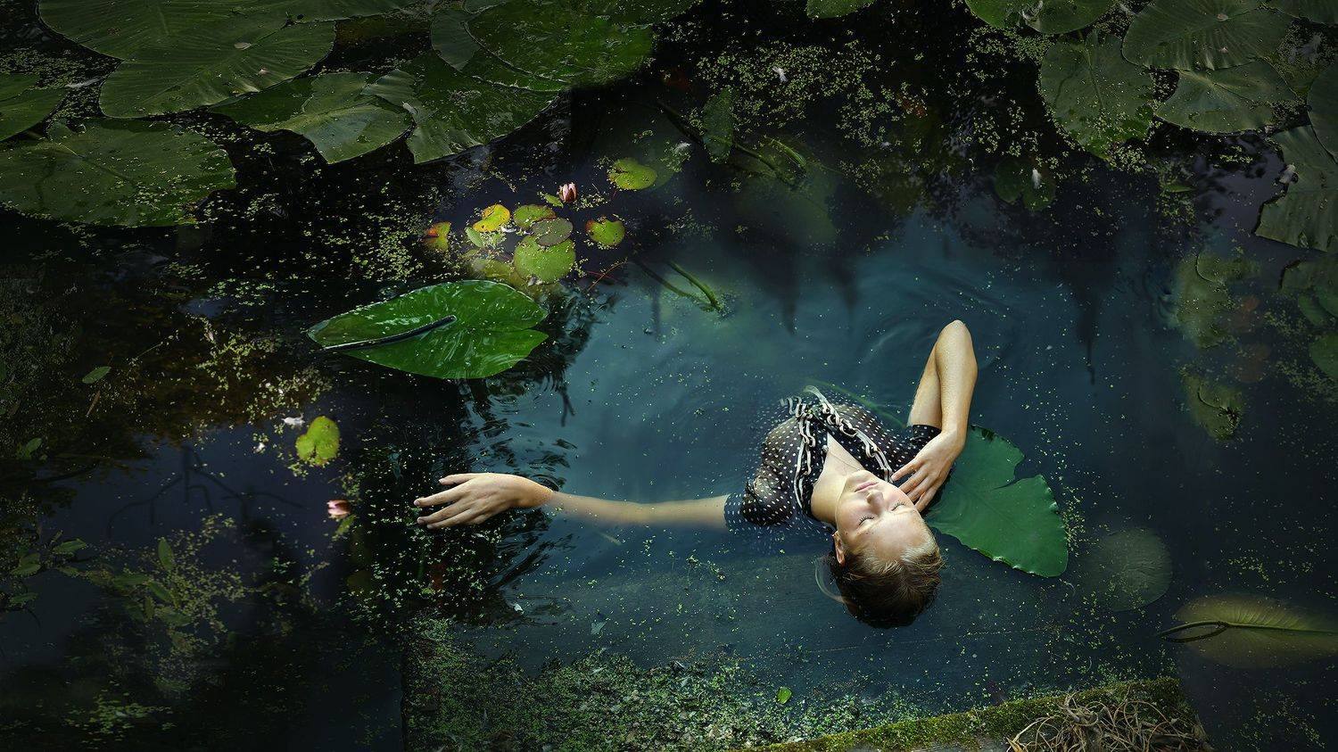 девушка, красивая, болото, лес, портрет, жанр, свет, цвет, фактура, Постонен Екатерина