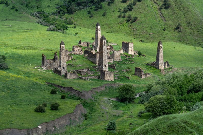 ингушетия, башни, сторожевые башни  фото превью