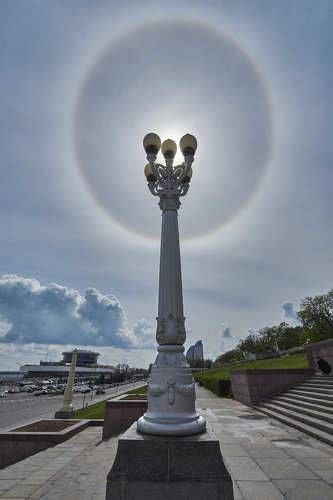 22° degree sun halo