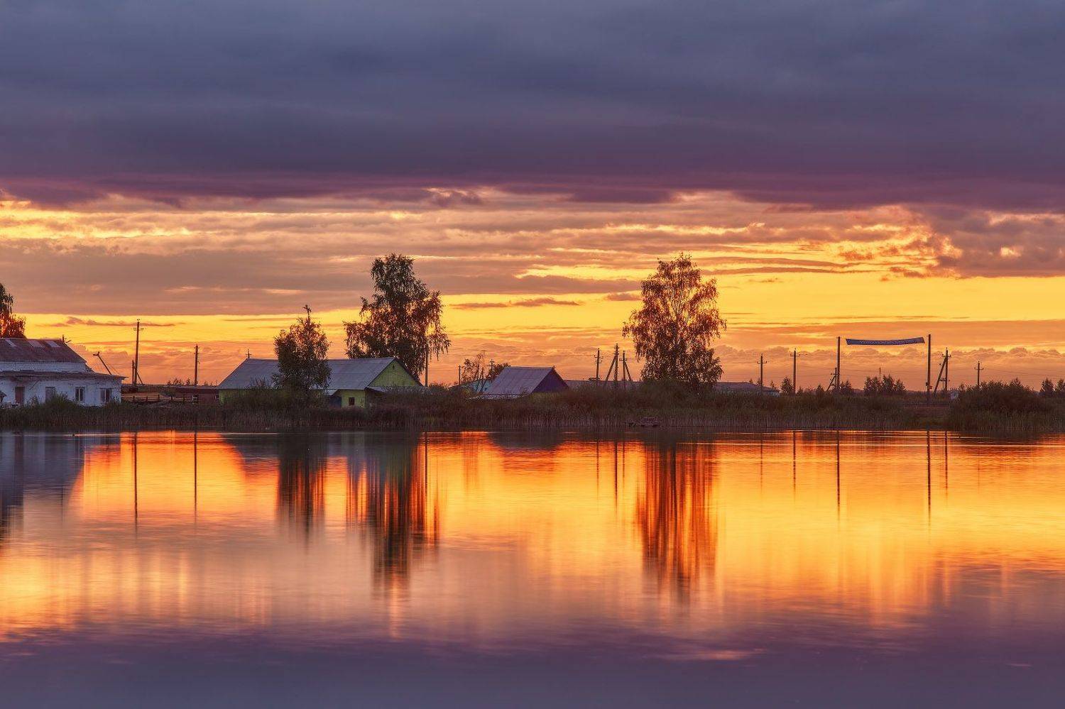 август, беларусь, вечер, вода, закат, лето, озеро, отражение, Вейзе Максим