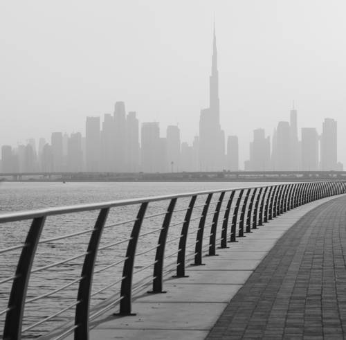 Dubai in b/w