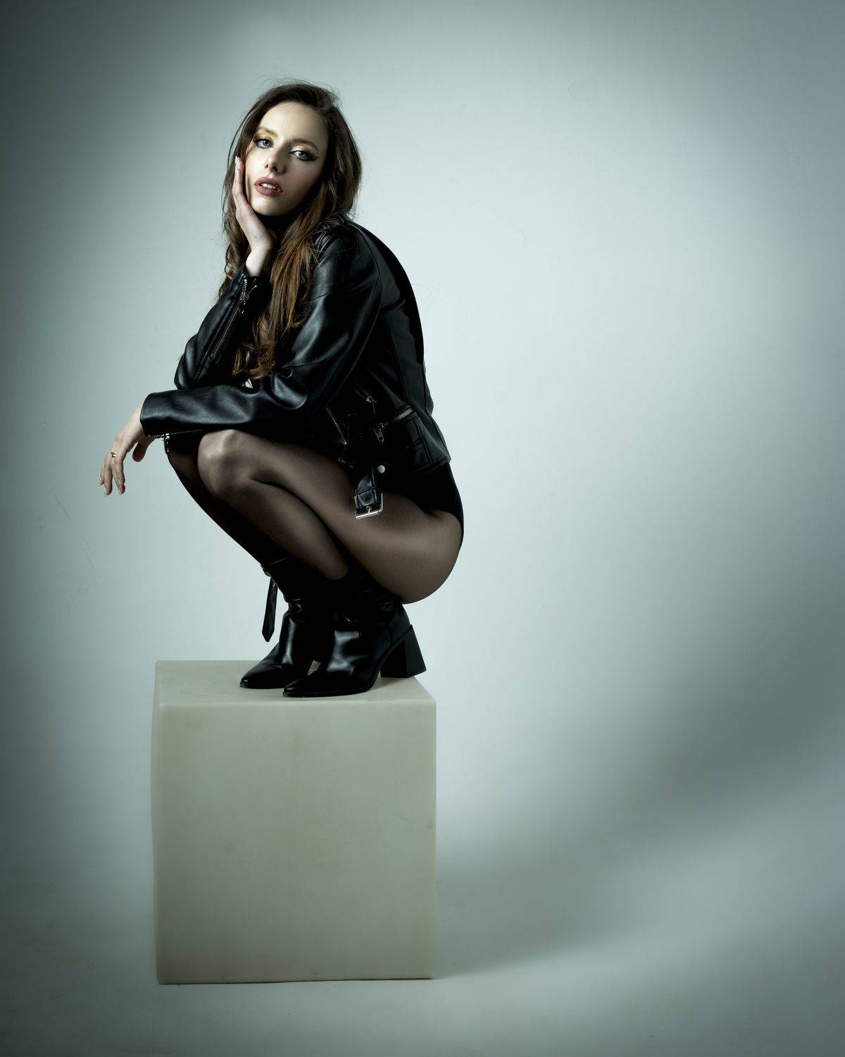 девушка, боди, колготки, красивая, портрет, Дмитрий Александров