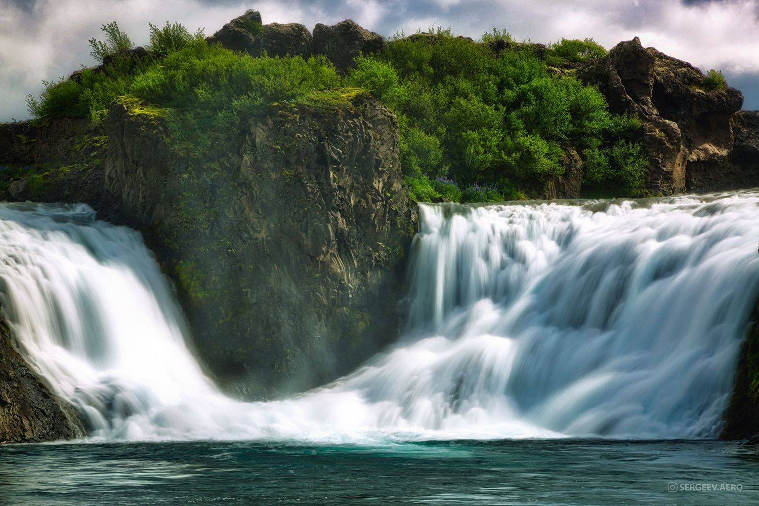 водопад, исландия, природа, вода, лето, пейзаж, экспозиция, остров, река, европа, скала, waterfall, iceland, nature, water, canon, landscape, exposure, island, river, summer, europe, rock, Сергеев Кирилл