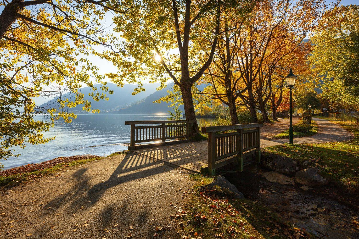 альпы, австрия, озеро, целлерское, цель ам зее, осень, мостик,, Марат Макс.