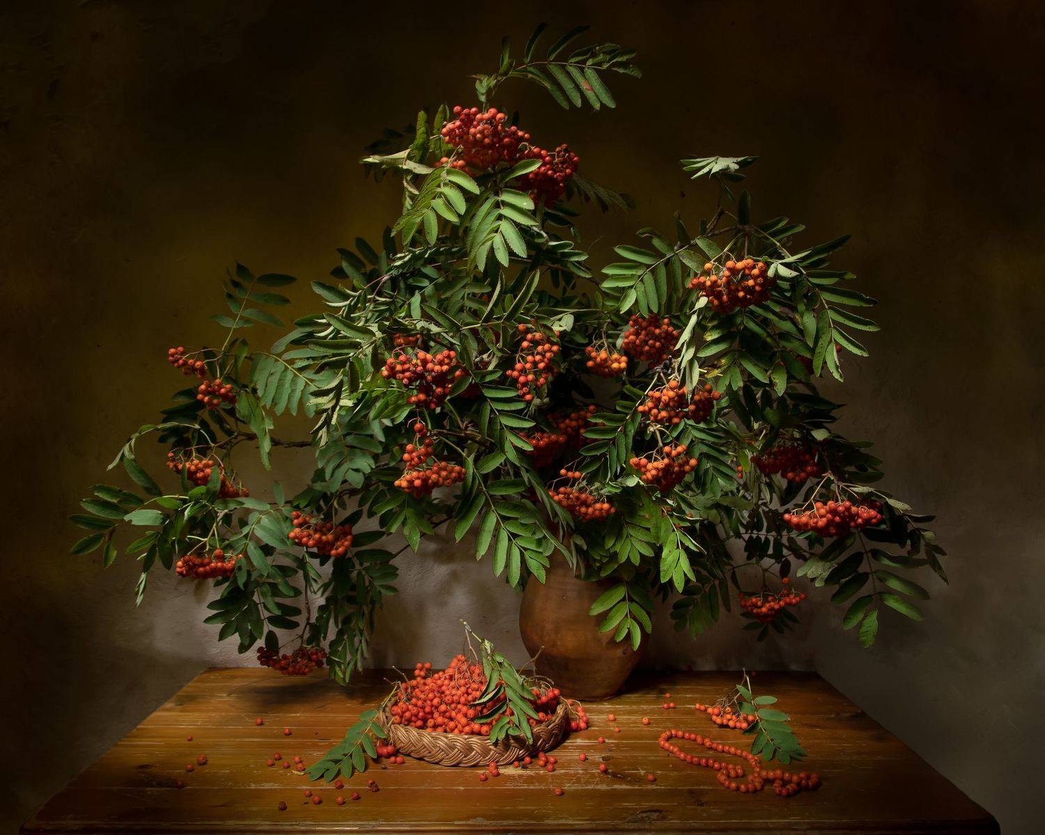 натюрморт, рябина, Феденкова Татьяна