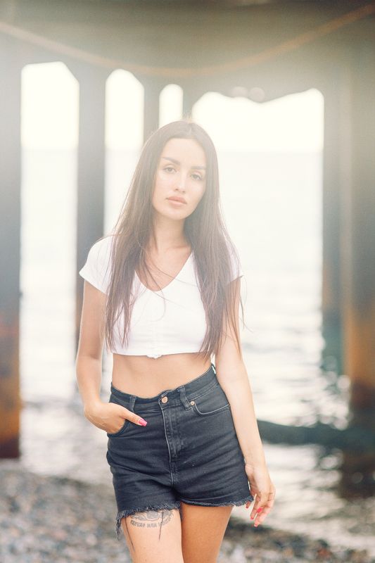 portrait, woman, sensual, model, beauty, sexy, sea Катя фото превью