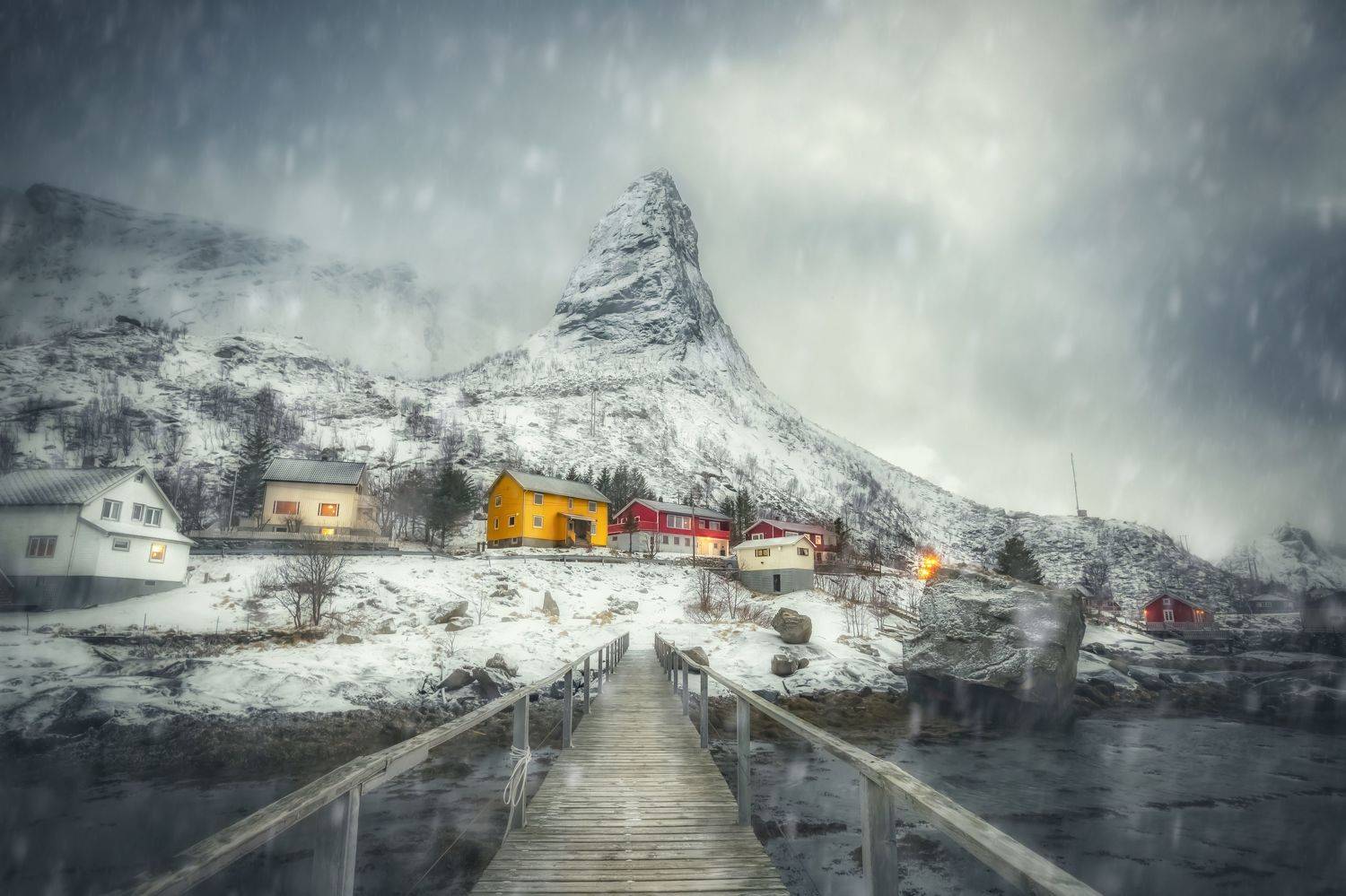 лофотены, норвегия, вечер, norway, lofoten islands, Андрей Чабров