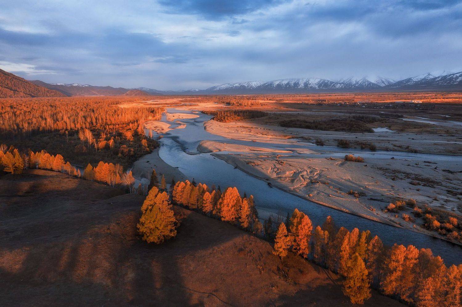 slovenia, outdoor, autumn, red, yellow, trees, travel, topview, Алексей Вымятнин