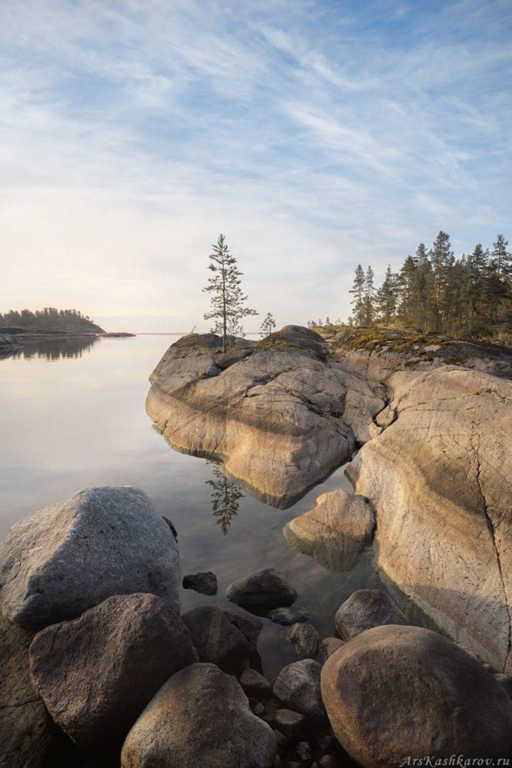 Карелия, Ладожские шхеры, камни, Ладога, Арсений Кашкаров