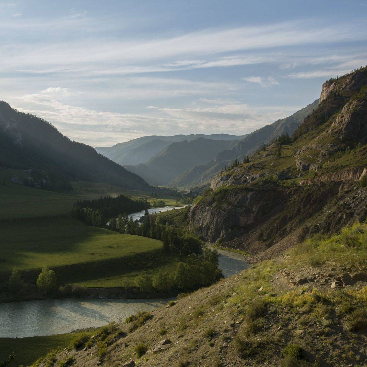 пейзаж, горы, Алтай, река, свет, landscape. mountains, Altai, light, river, Ефимов Александр