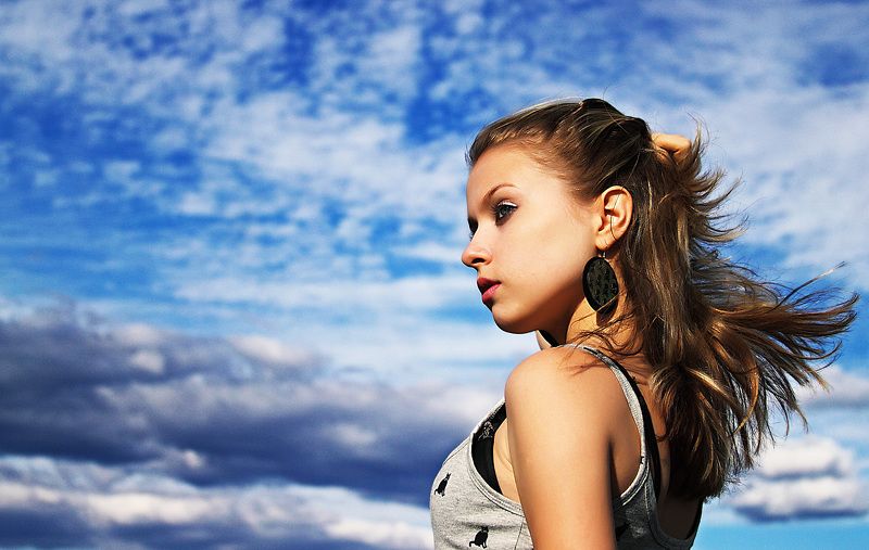 В облаках фото превью