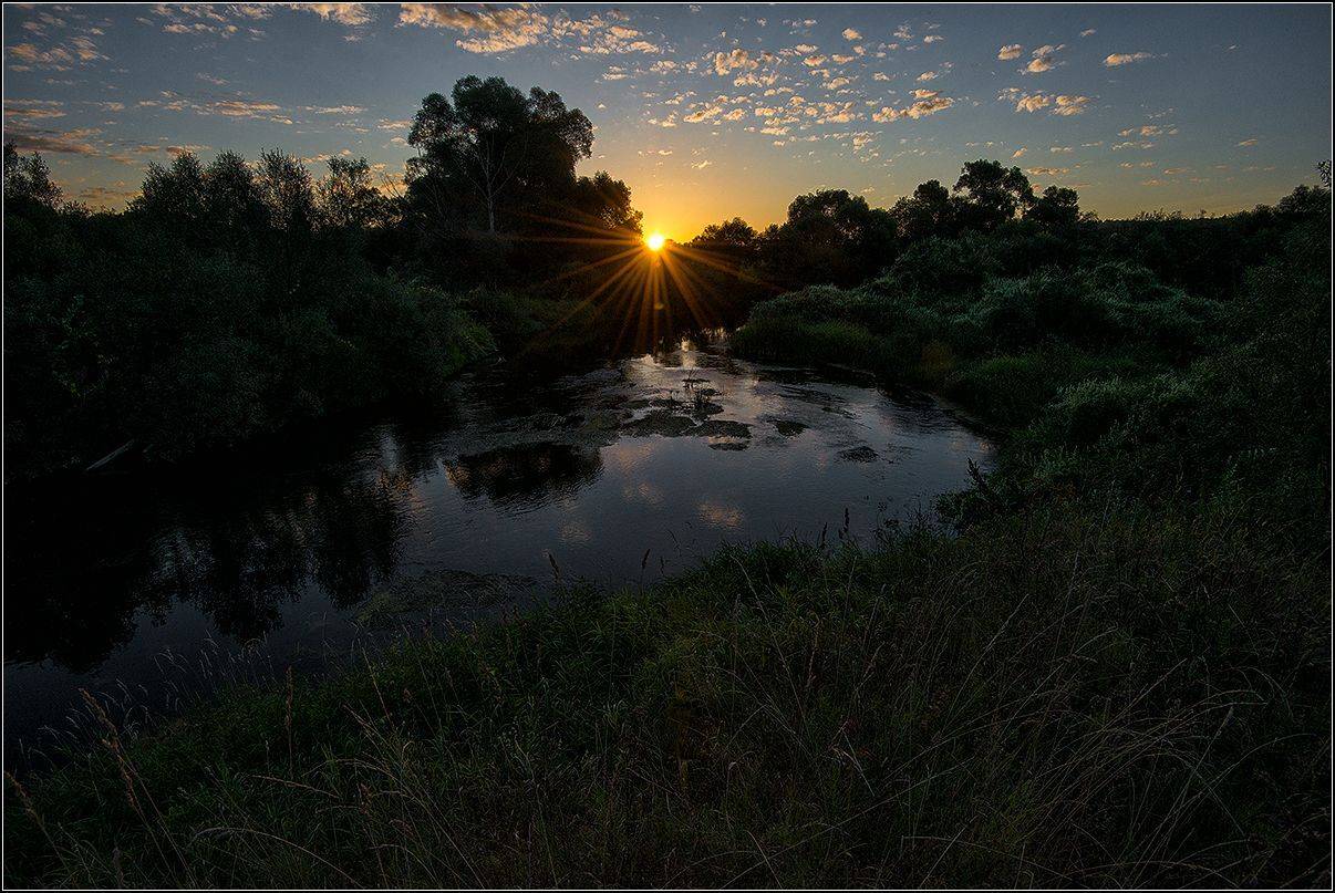 калужская обл. р. протва, утро, АНАТОЛИЙ ДОВЫДЕНКО