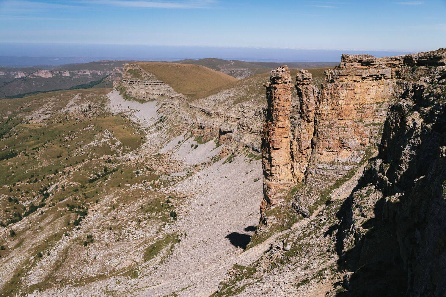 landscape, mountains, nature, bermamyt, caucasus, autumn, plateau, stone, desert,, Бугримов Егор