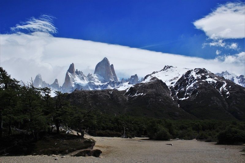 фицрой, патагония, аргентина, перу, гора, скала, вершина, снежная, национальный парк, восхождение, путешествие, пейзаж, природа Фицрой, Патагония фото превью