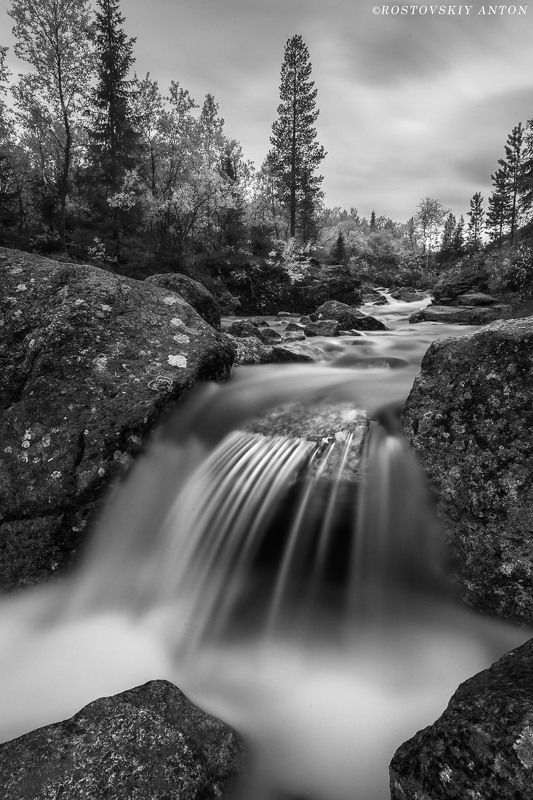Хибины, Кольский, фототур, река, ЧБ,  Фототур в Хибины | фотопутешествия фото превью
