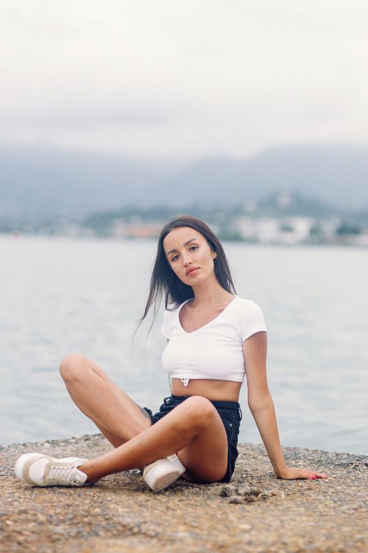 portrait, woman, sensual, model, beauty, sexy, sea Катя фото превью