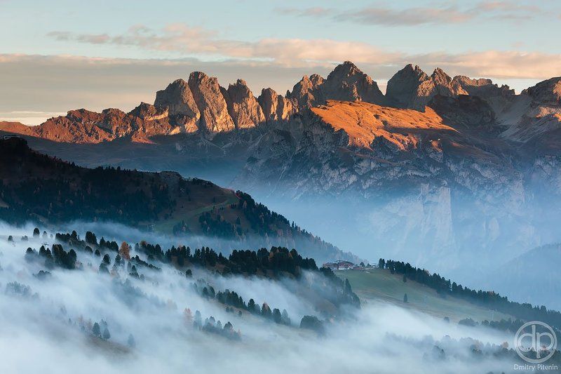 Реки тумана. Италия, Доломитовые Альпы фото превью