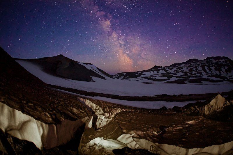 Ночь у подножия вулкана Горелый фото превью