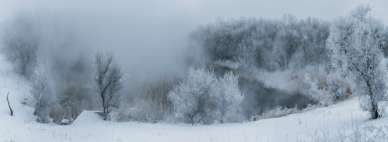 Озеро зимних туманов фото превью