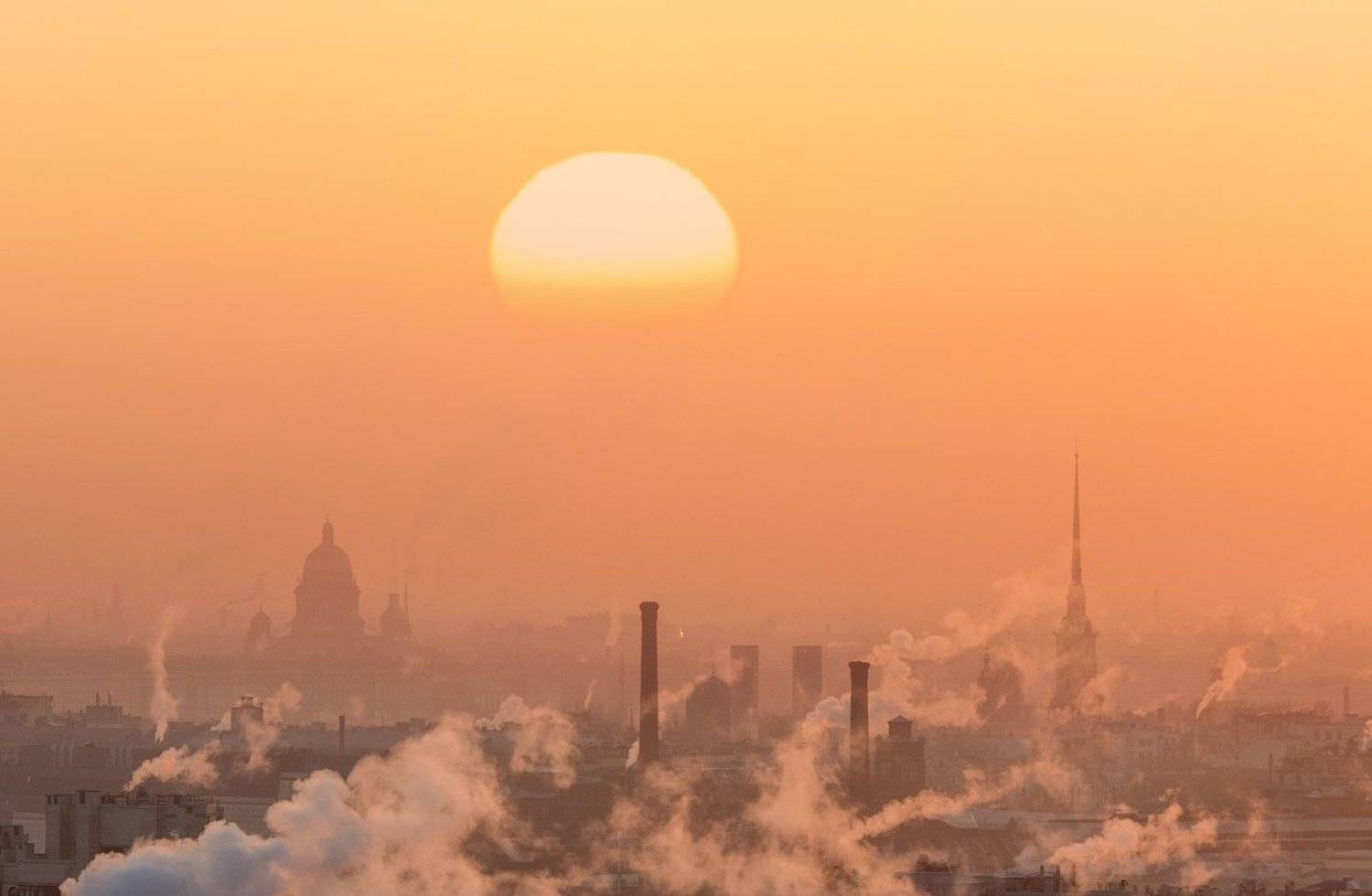 Город, Городской пейзаж, Закат, Зима, Питер, Болдычев Алексей