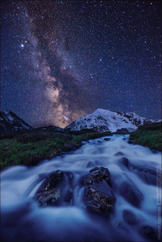 Altai, Алтай ~ Ночь на белом ручье ~ фото превью