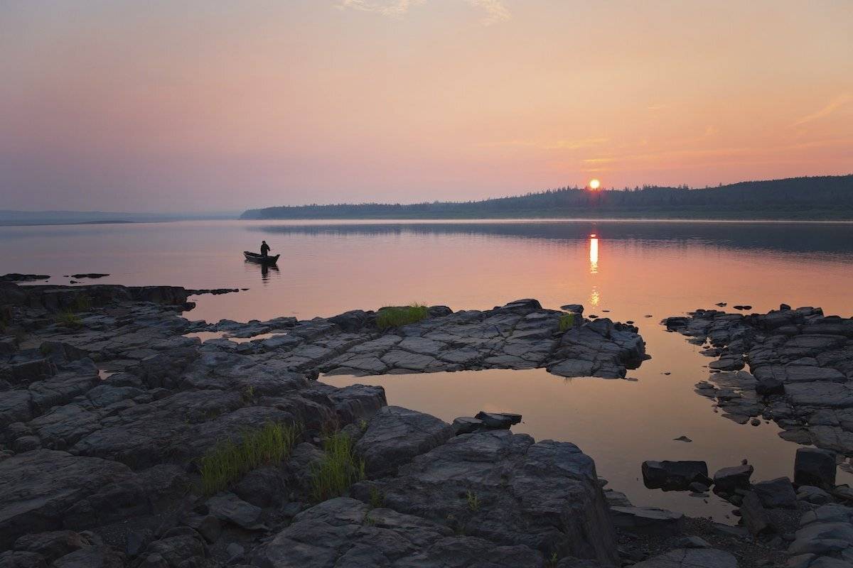 россия,природа,пейзаж,подкаменная тунгуска, путешествие,рыбак, счастливые люди,западная сибирь,, Мазурин Евгений