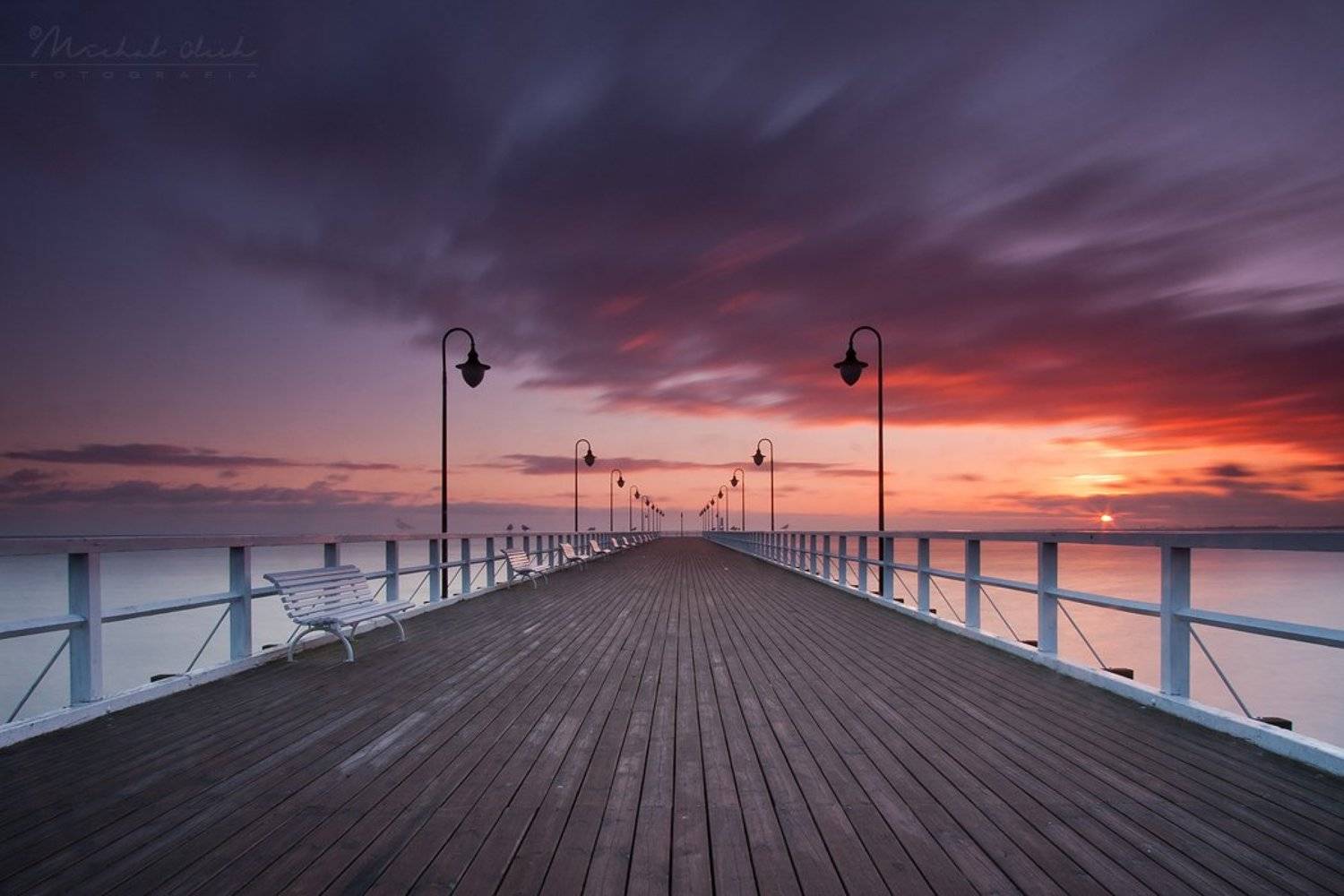 Балтийское море, Восход, Гдыня, Облака, Michał Olech