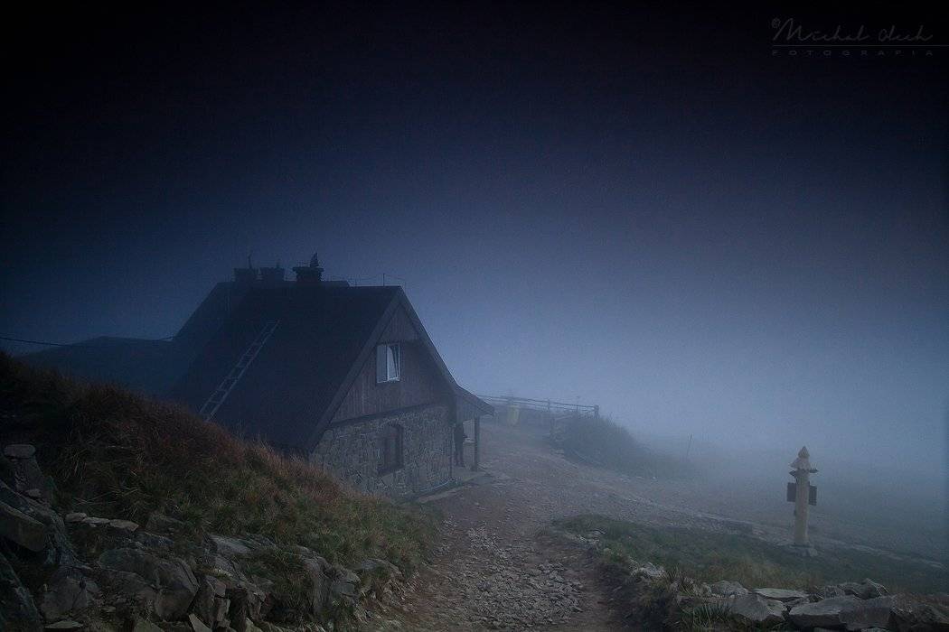 Бещады, Вечер, Горы, Хижина, Michał Olech