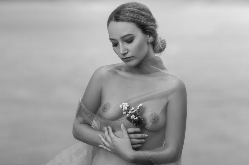 ню,model,nude,девушка,b&w,обнажённая,ню,ч/б  фото превью