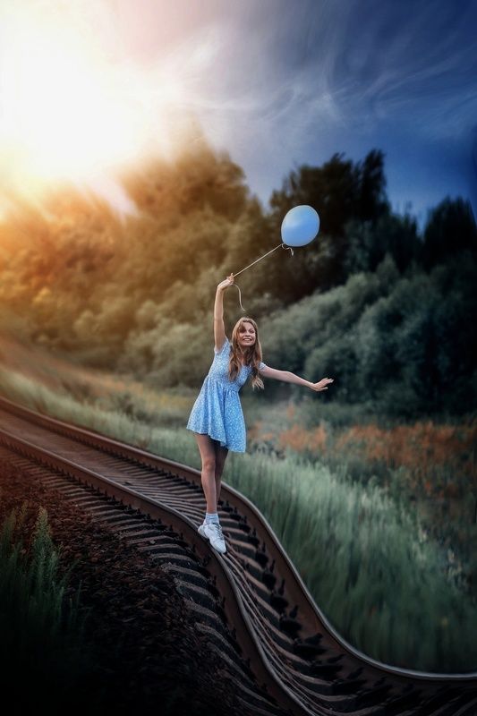 арт, артфото,портрет, концептуальное фото, сказка По сказочной дороге фото превью