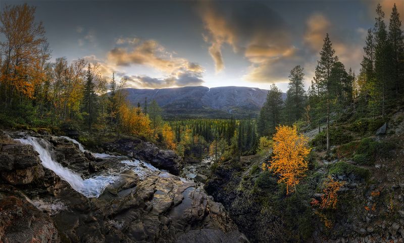 Север Хибины Заполярье осень  На исходе дня фото превью