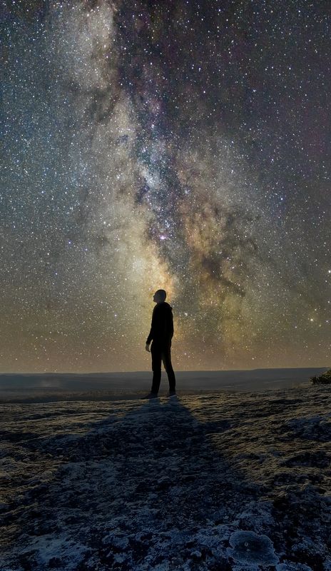 ночь, лето, звезды, космос, персеиды, крым, симферополь, море, горы Наедине с космосом фото превью