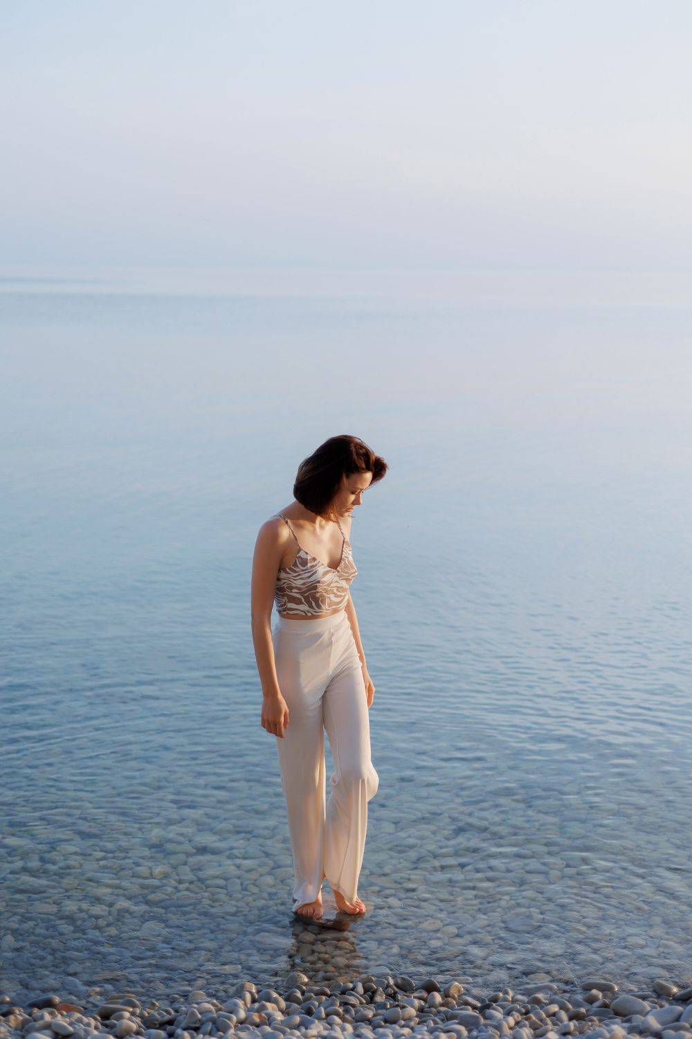 море, закат, девушка, портрет, вода, воздух, Вова Петров