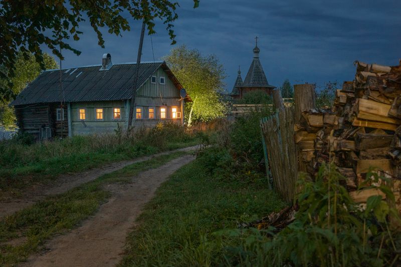 Сельская ночь фото превью