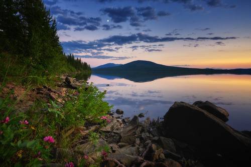 Закат На Озере Зюраткуль